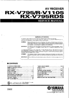 Yamaha RXV-795-RDS - Service Manual 